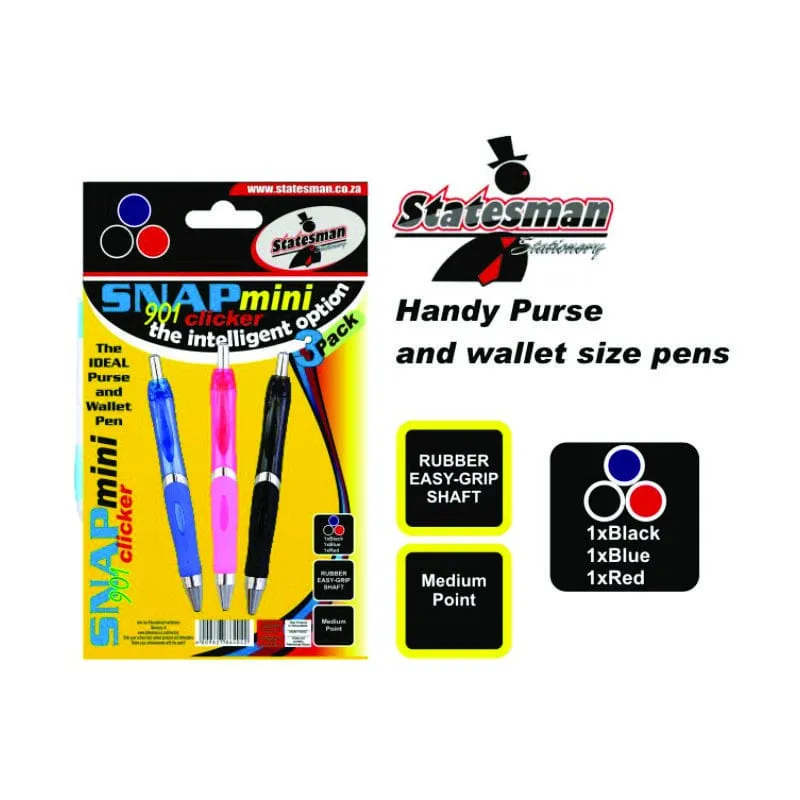 Snap Mini Purse Ballpoint Pens