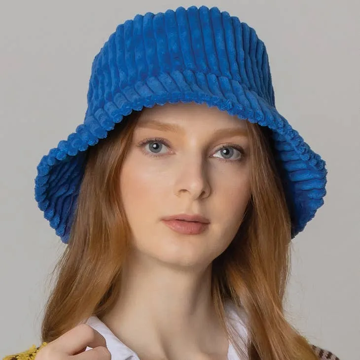 Solid Corduroy Bucket Hat - Several Colors