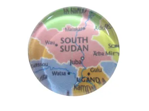 South Sudan Map Pendant Magnet