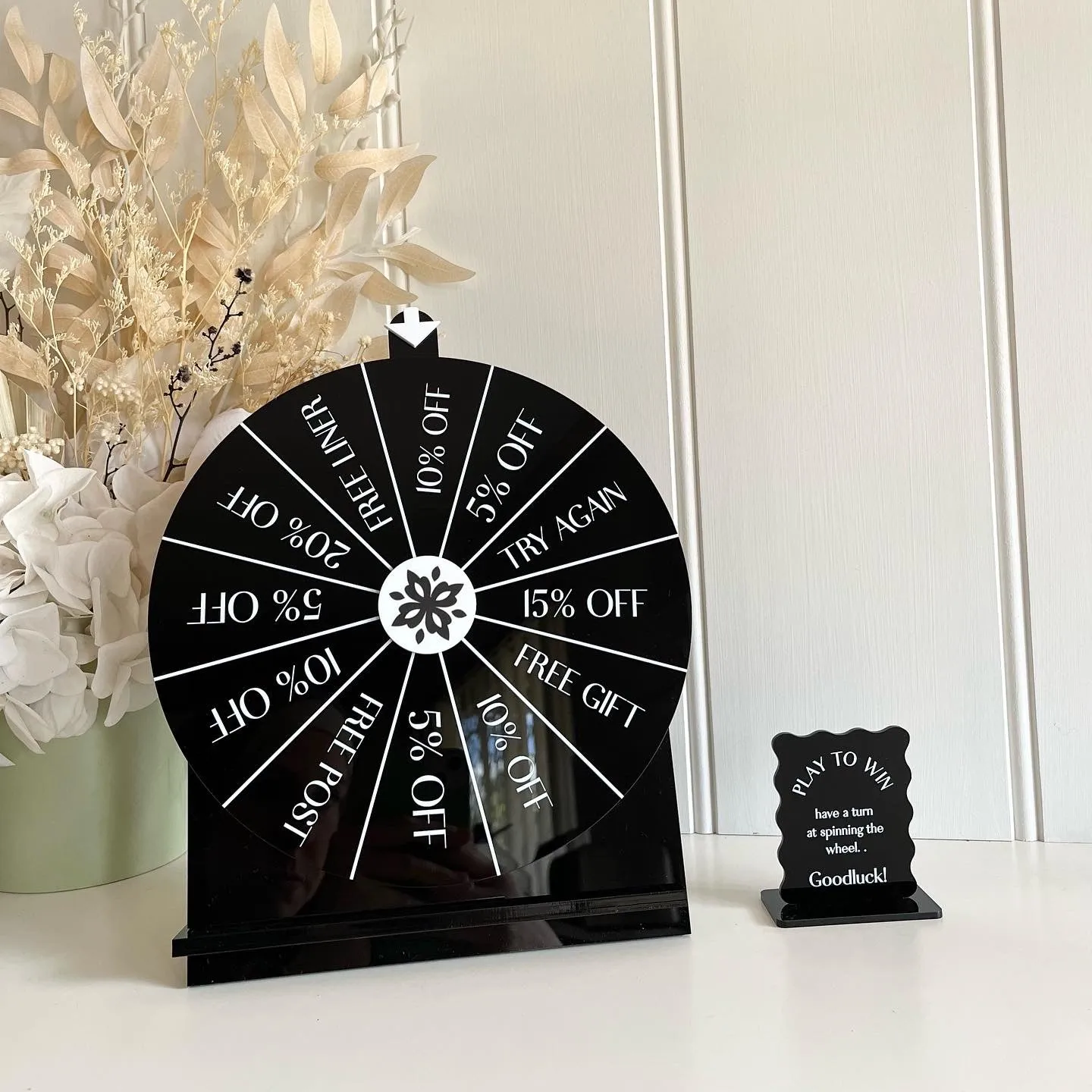 Spin the wheel - Blank or Custom Style - Small Size