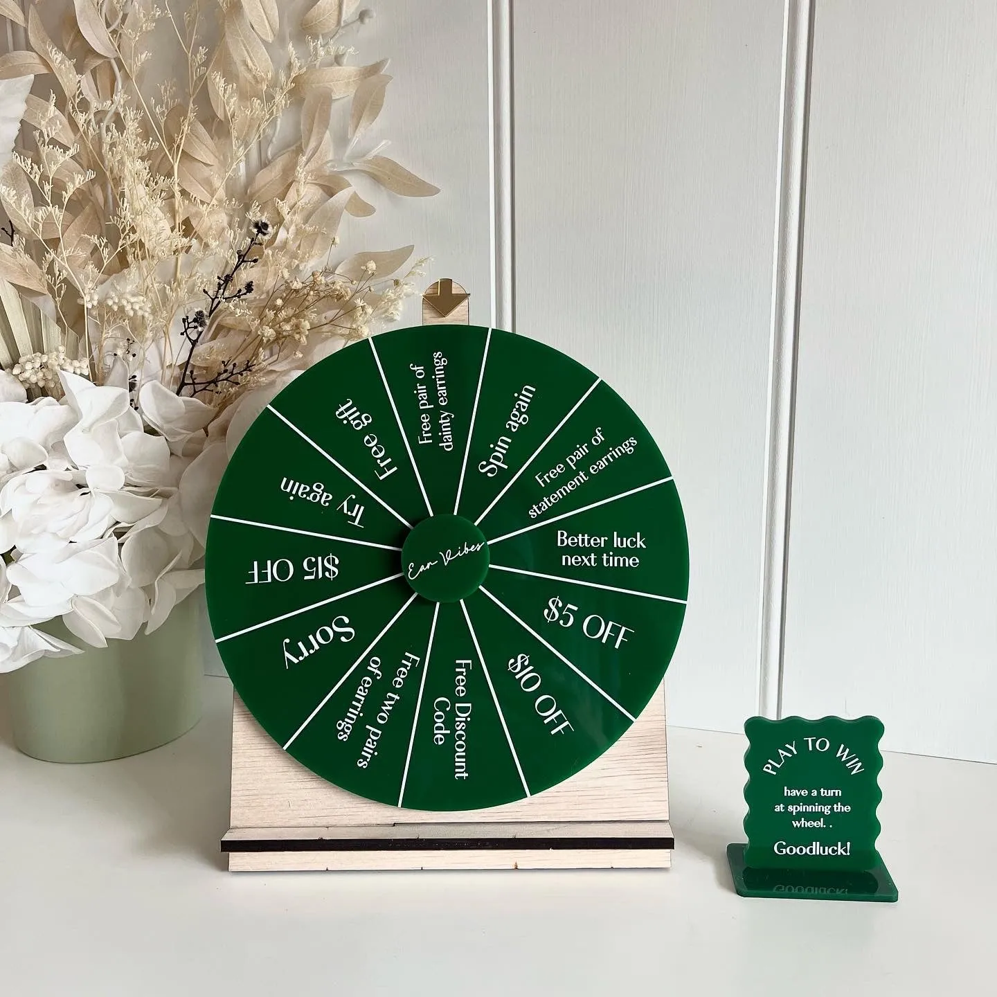 Spin the wheel - Blank or Custom Style - Small Size