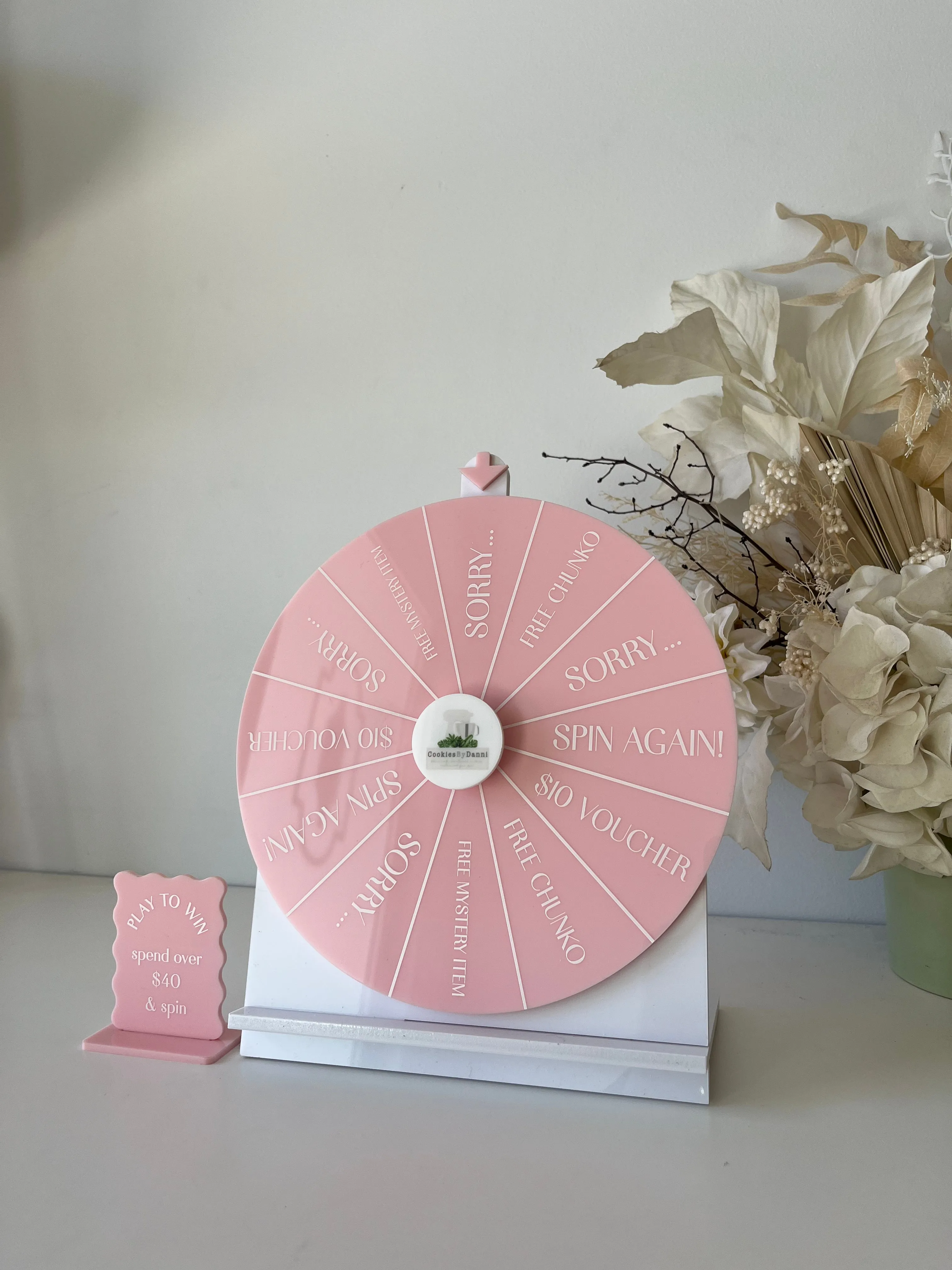 Spin the wheel - Blank or Custom Style - Small Size