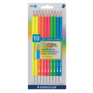 Staedtler Graphite Pencils HB Neon – 10 pieces