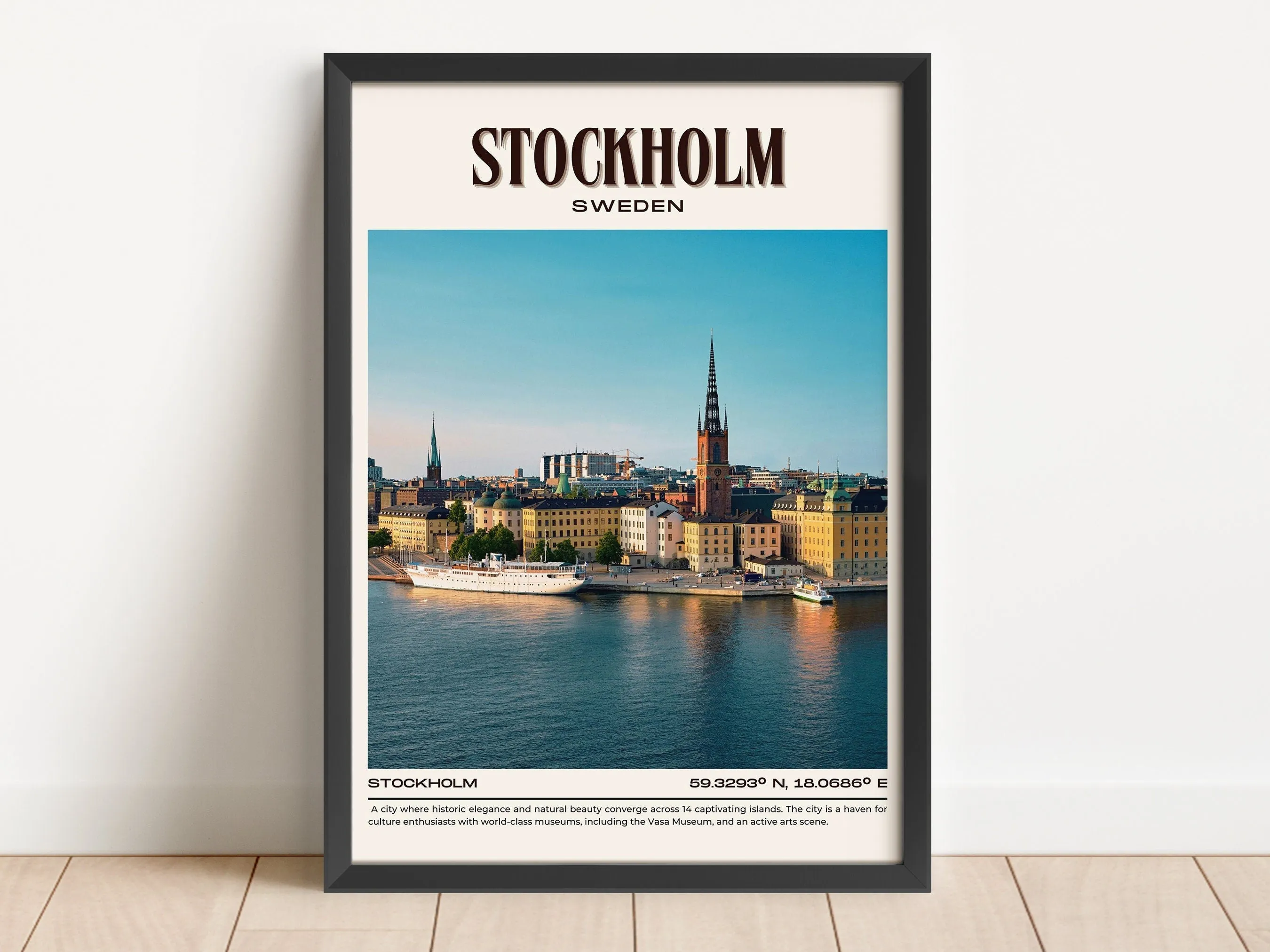 Stockholm Vintage Wall Art, Sweden