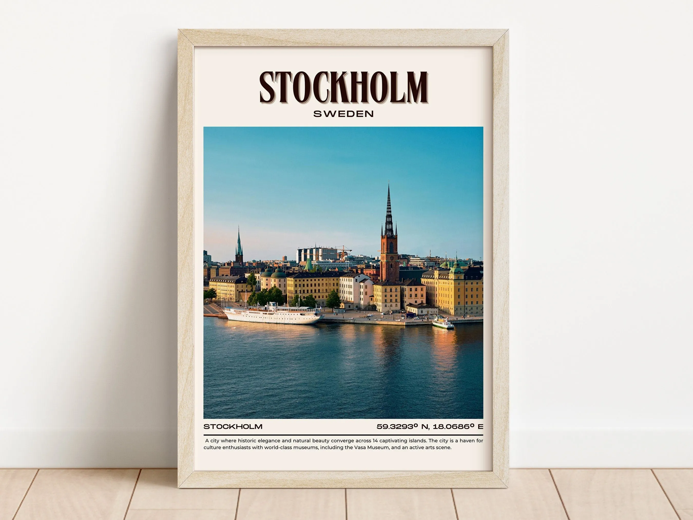 Stockholm Vintage Wall Art, Sweden