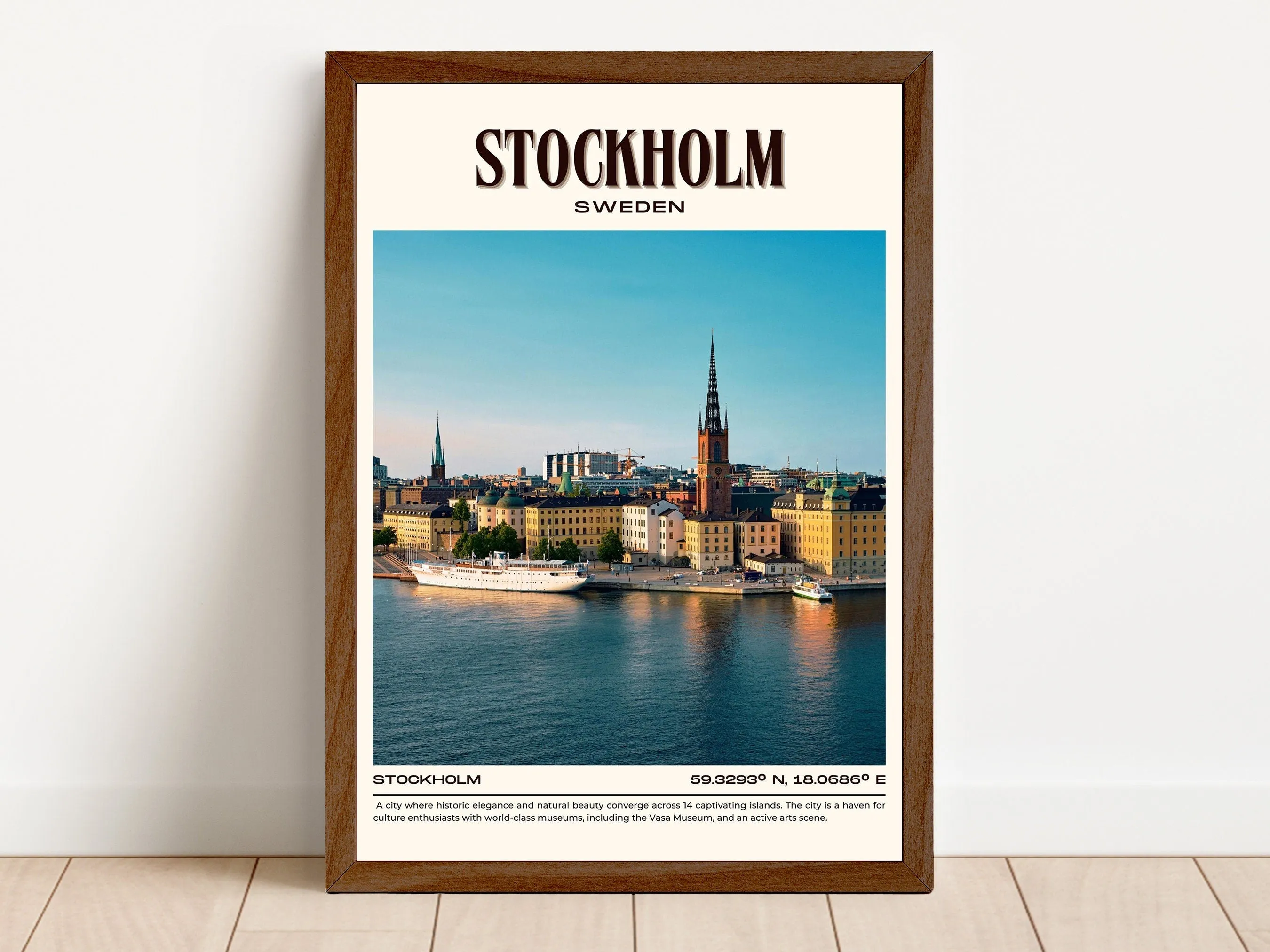 Stockholm Vintage Wall Art, Sweden