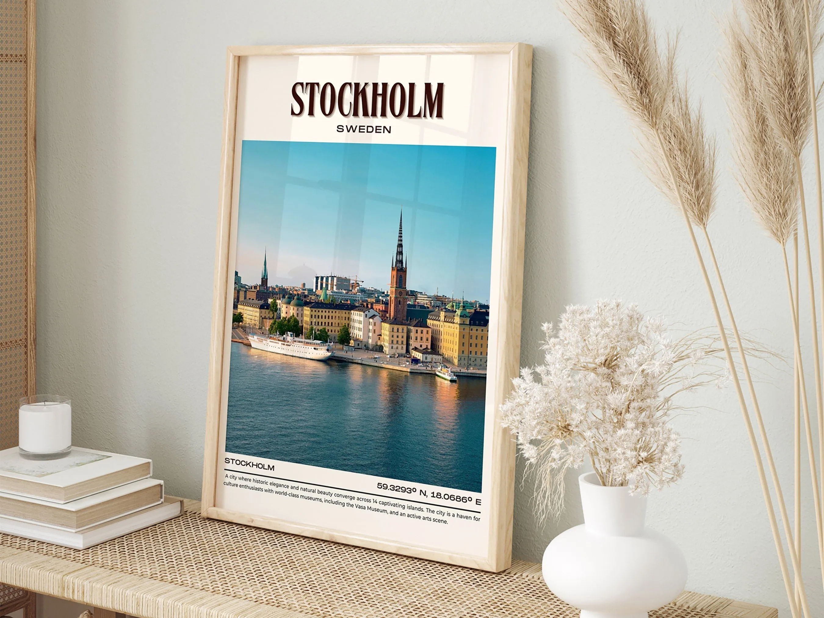 Stockholm Vintage Wall Art, Sweden