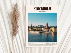 Stockholm Vintage Wall Art, Sweden