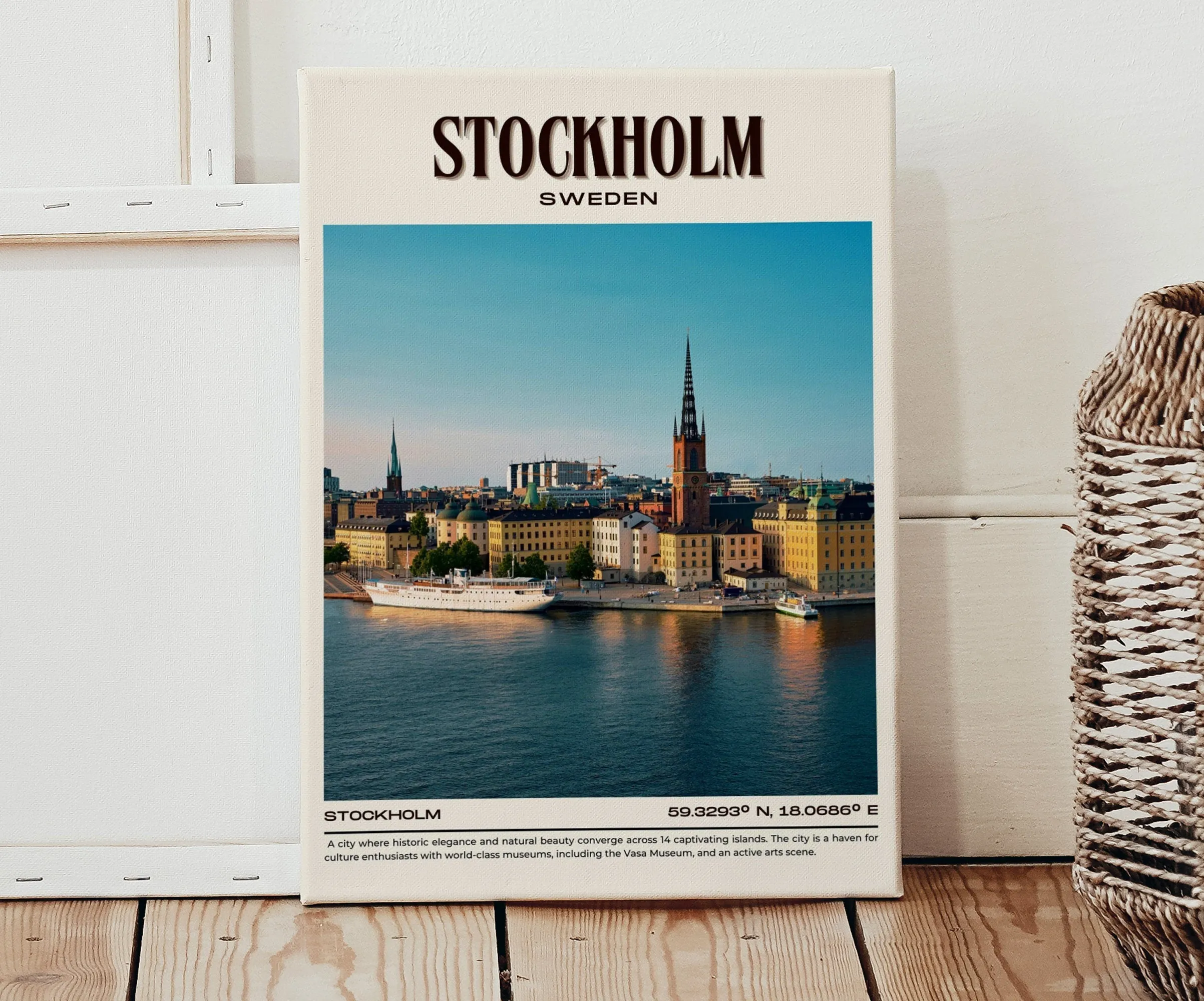 Stockholm Vintage Wall Art, Sweden