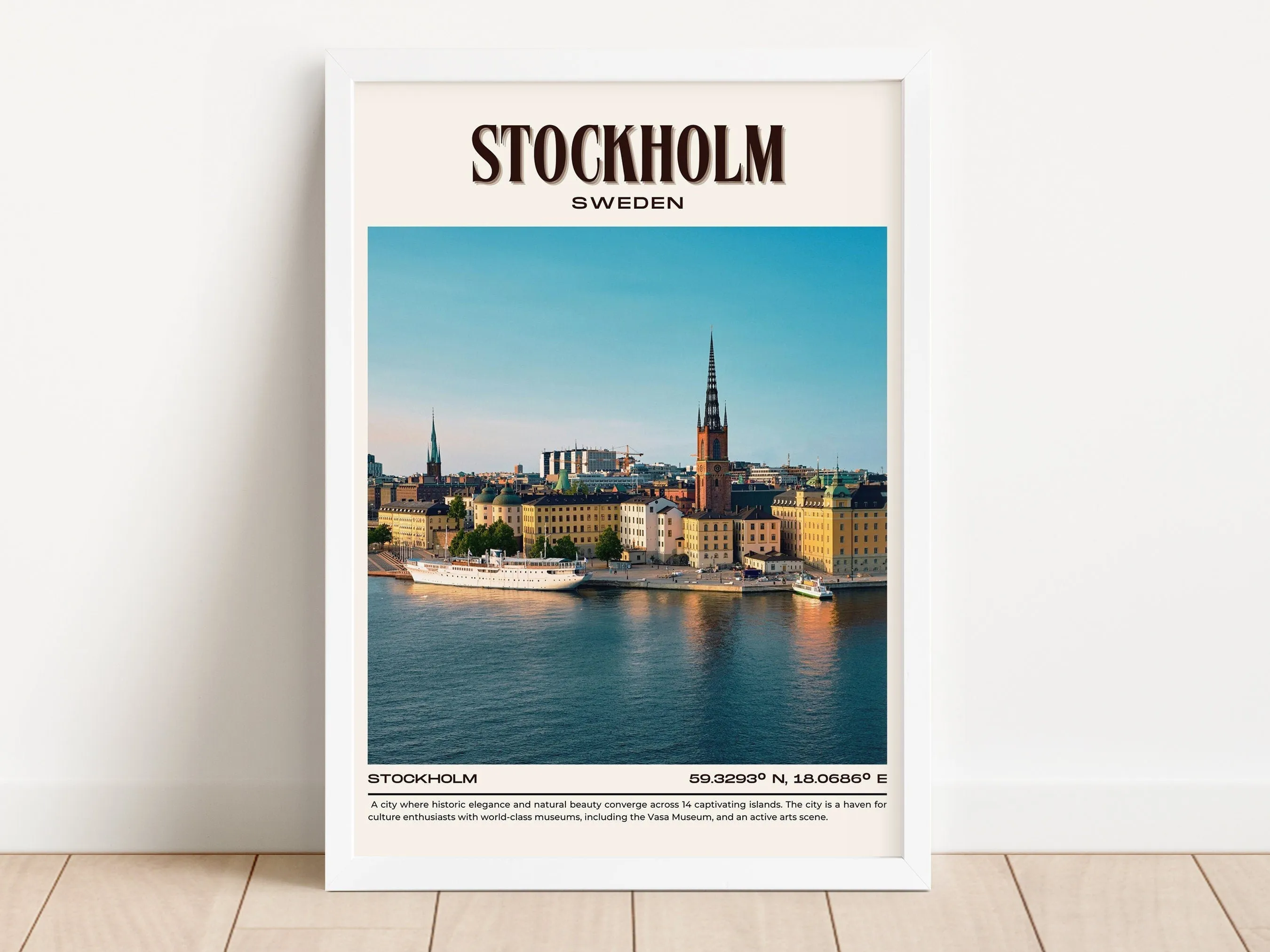 Stockholm Vintage Wall Art, Sweden