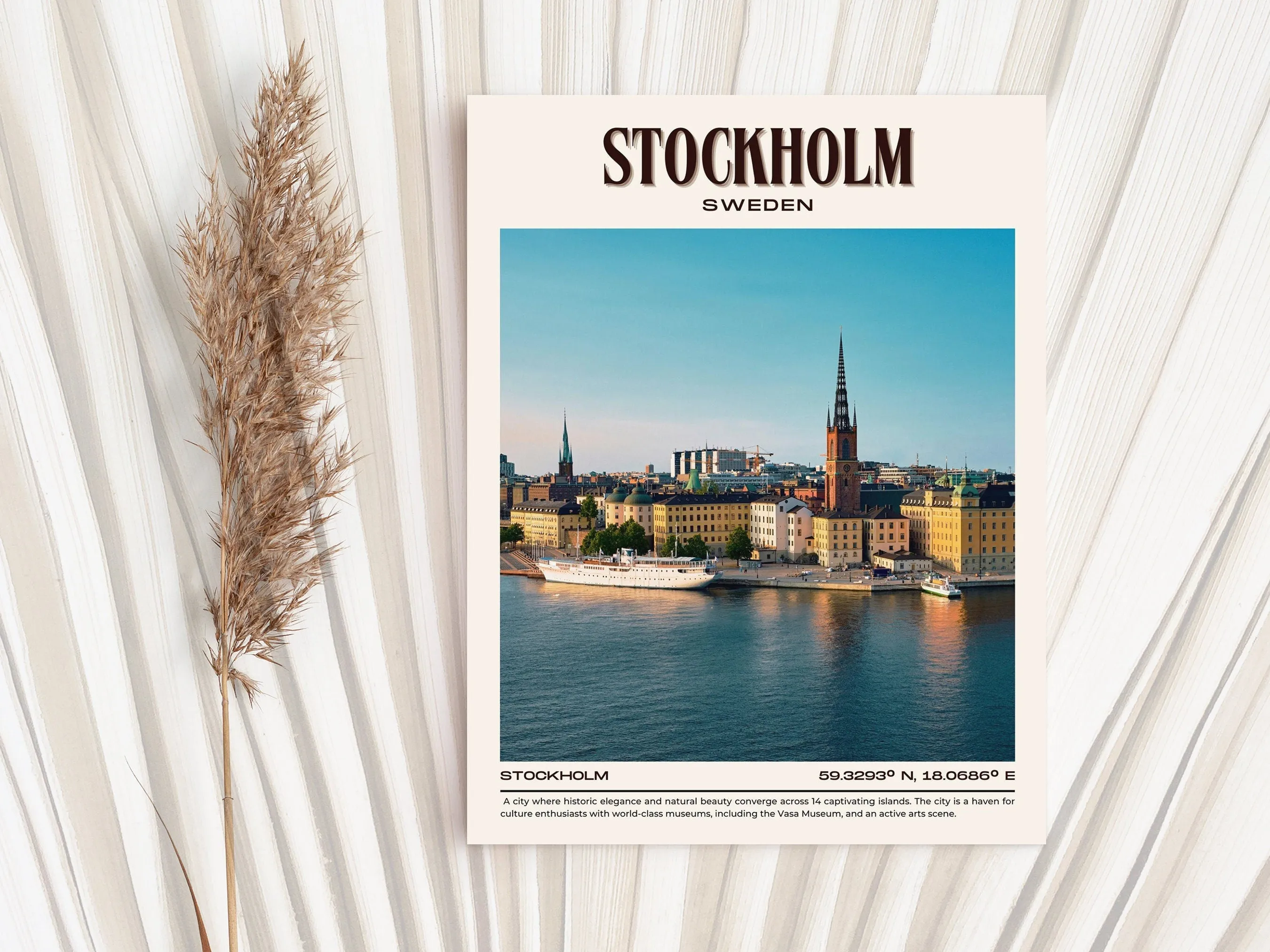 Stockholm Vintage Wall Art, Sweden