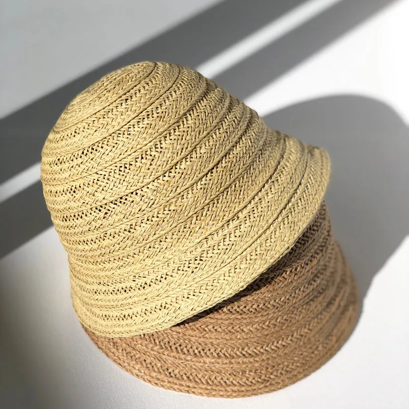 Straw Bucket Hat - Light