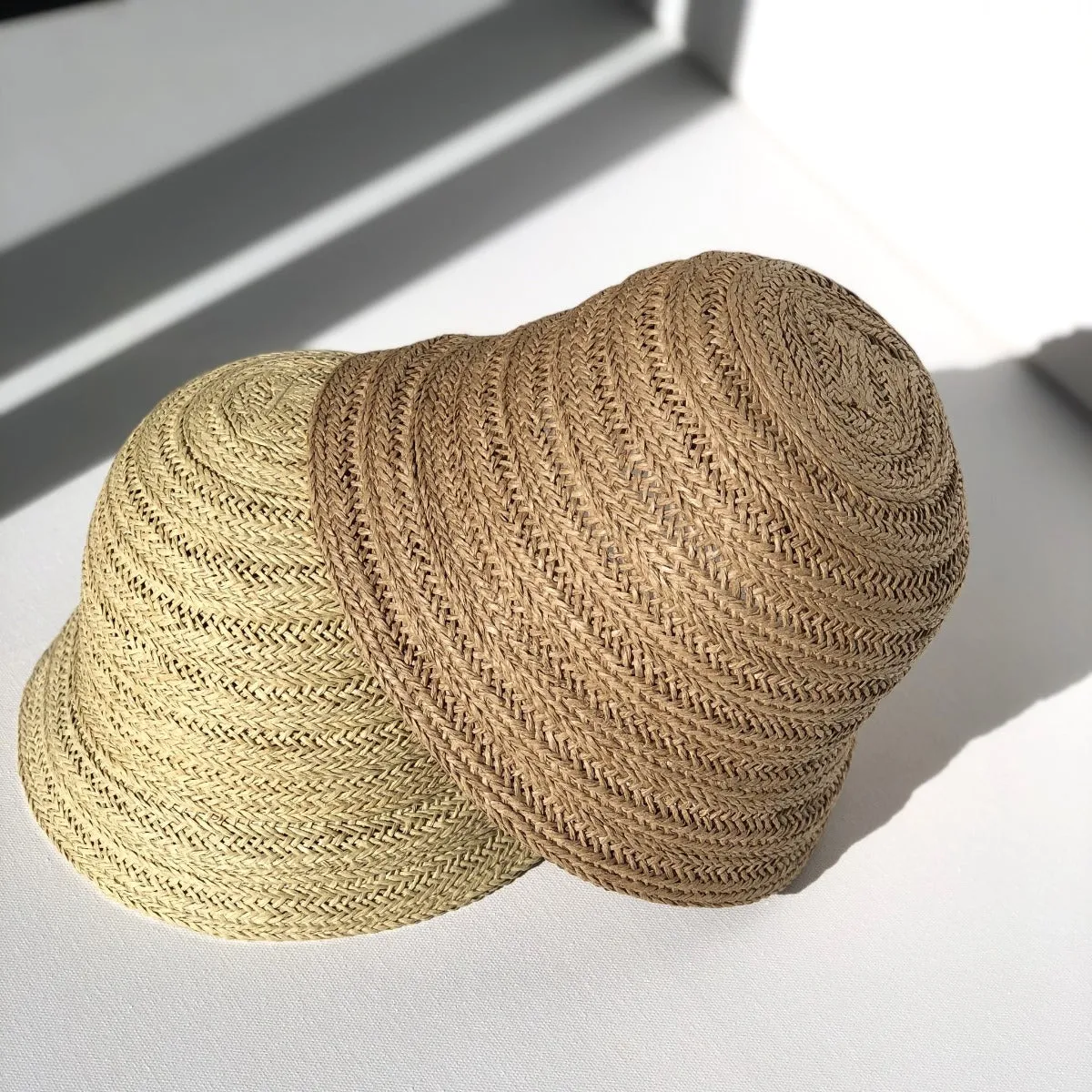 Straw Bucket Hat - Natural