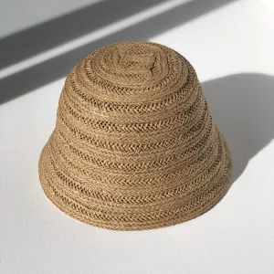 Straw Bucket Hat - Natural