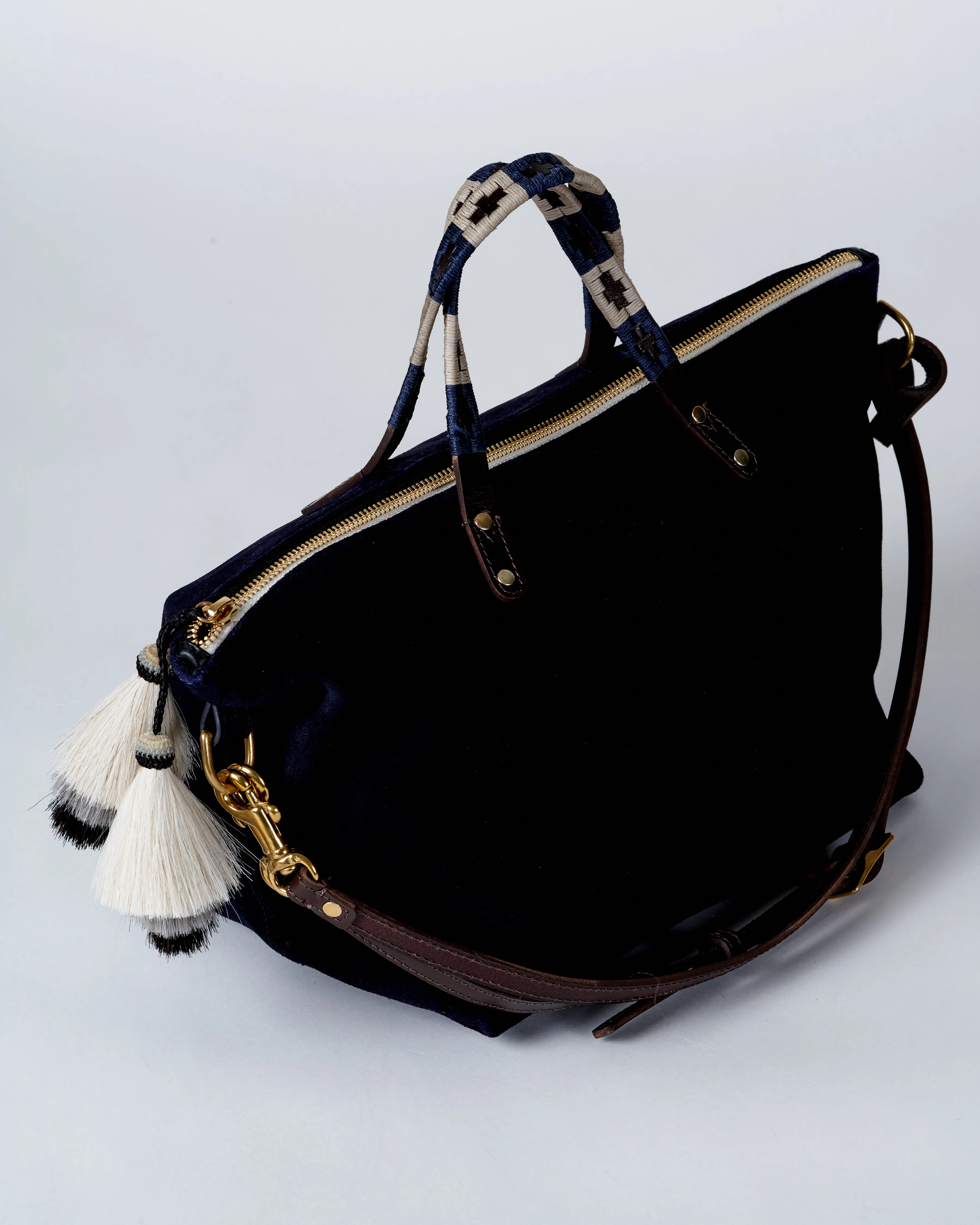 suede polo devon holdall - navy