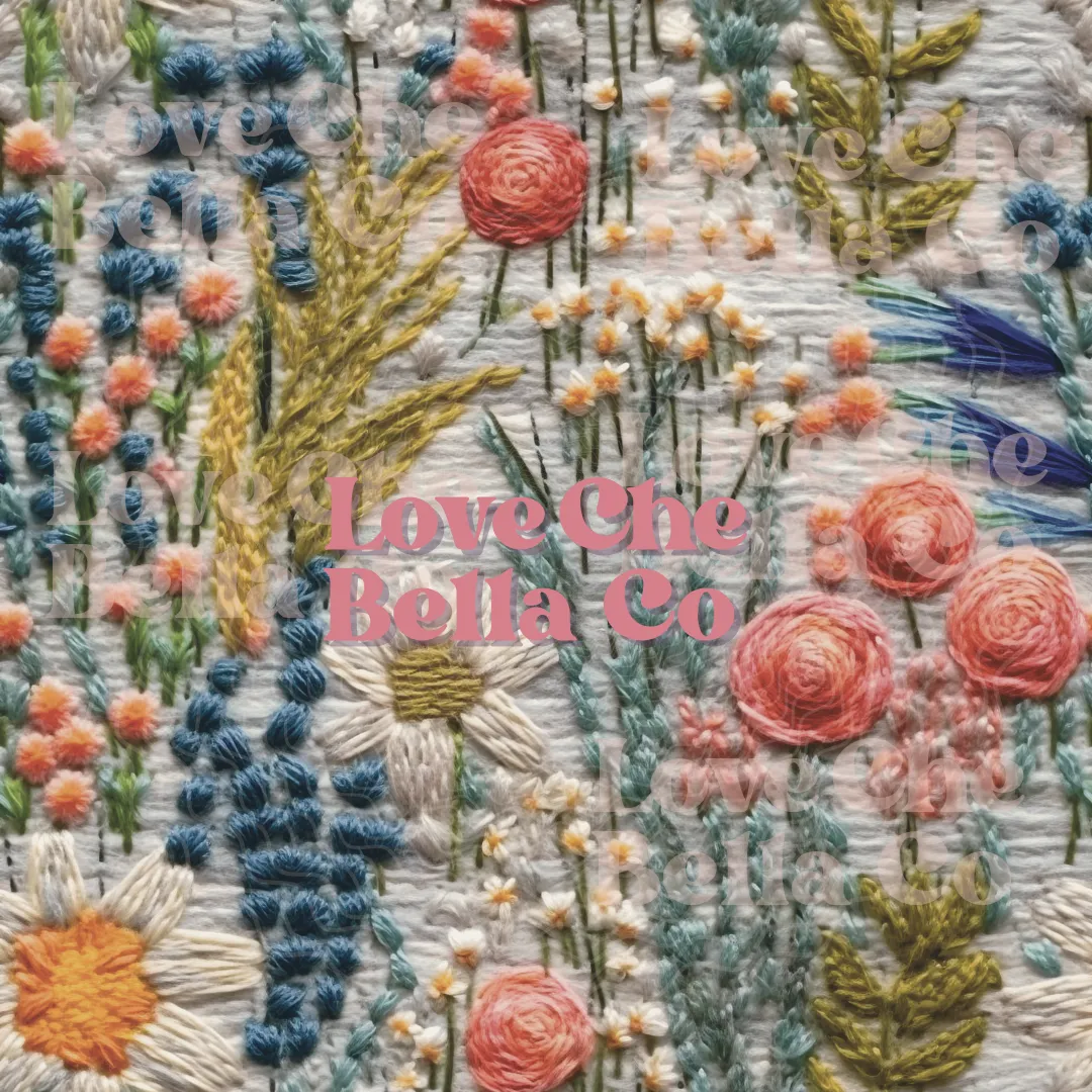 Summer Wildflowers - SEAMLESS FILES