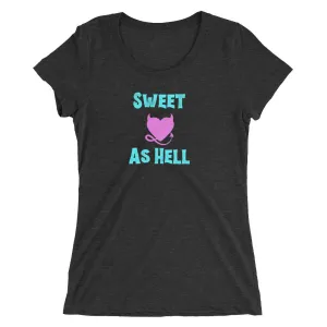 SWEET AS HELL Ladies' short sleeve Goth Gym t-shirt