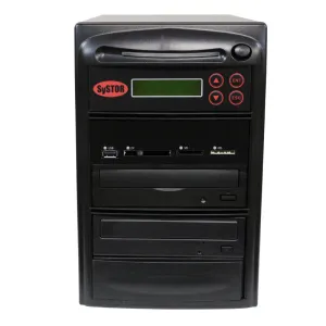 Systor Multi Media Center - Flash Memory Drive (USB/SD/CF/MS/MMC) to Disc Backup   1 to 1 SATA Blu-Ray Duplicator