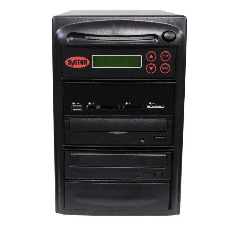 Systor Multi Media Center - Flash Memory Drive (USB/SD/CF/MS/MMC) to Disc Backup   1 to 1 SATA Blu-Ray Duplicator