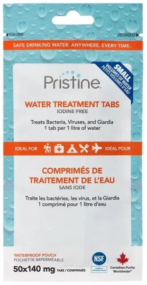 Tablette de Traitement Pour L'eau Pristine