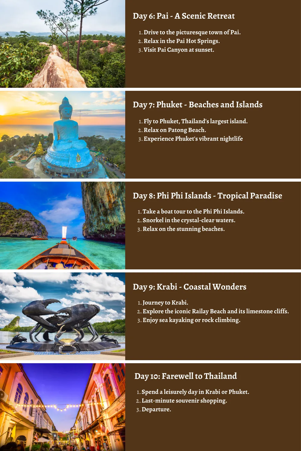Thailand - From Tropical Beaches to Ancient Temples: A Comprehensive 10-Day Guide