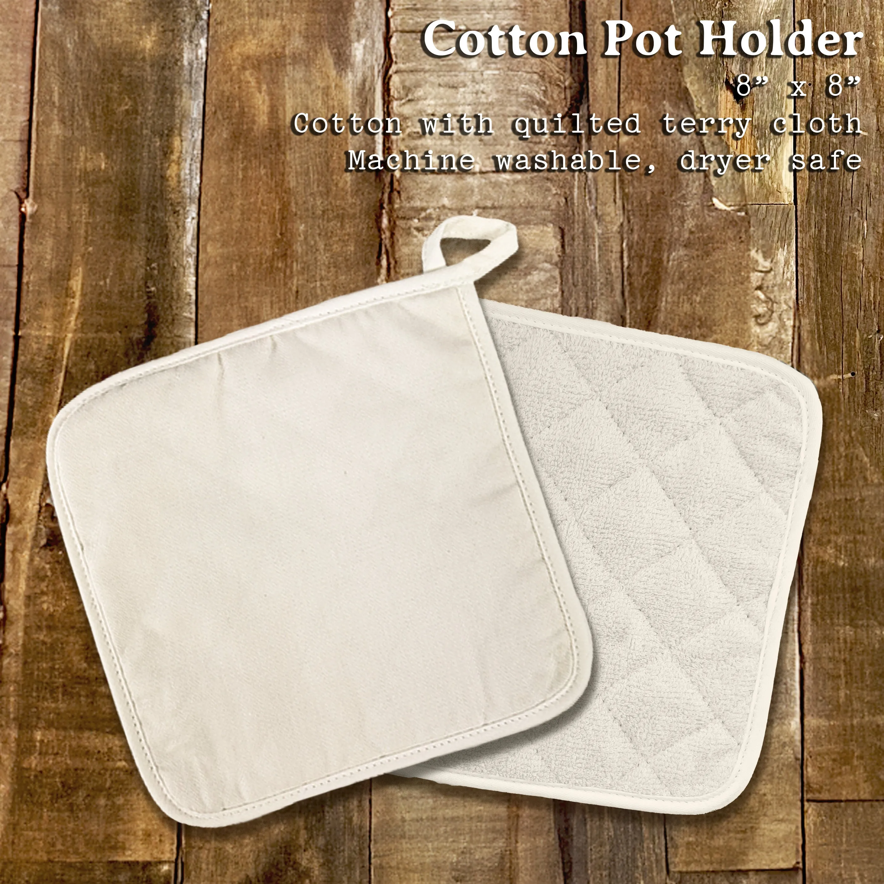 The Cabin is my Happy Place - Cotton Pot Holder