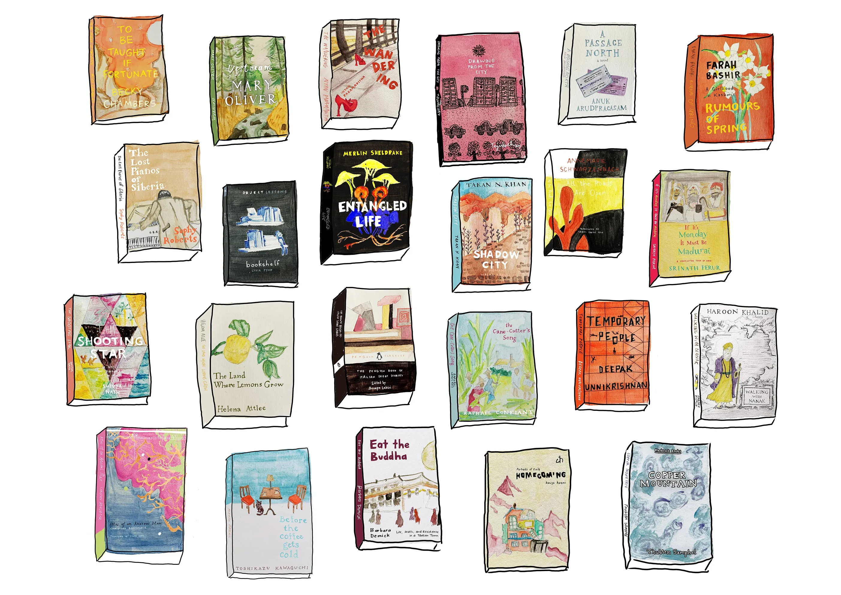 The Champaca Book Subscription: Travel — Postcard