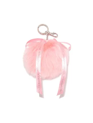 The Furkissed Pom Pom Keychain In Pink