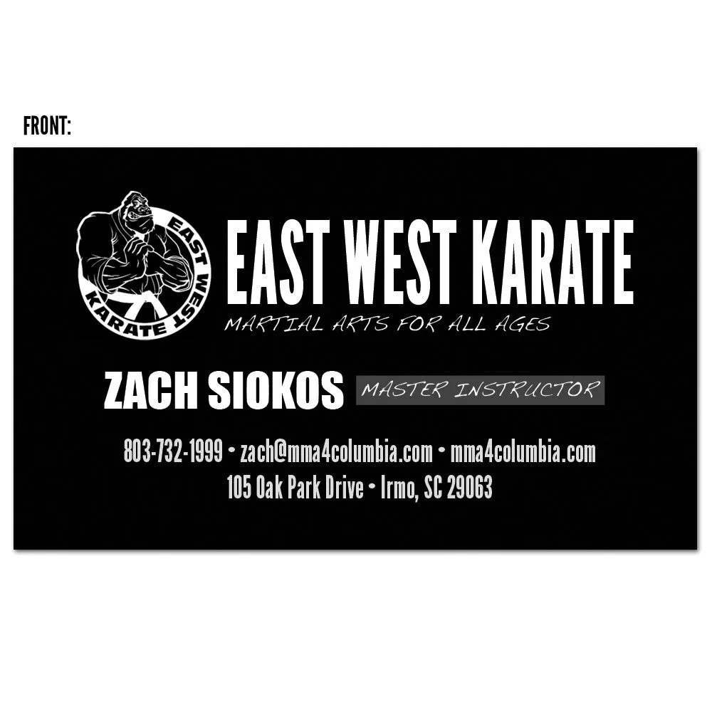 The Martial Arts Business Card 02