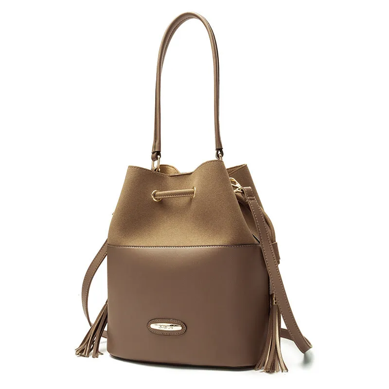 Three-piece Retro Ladies Bucket Bag