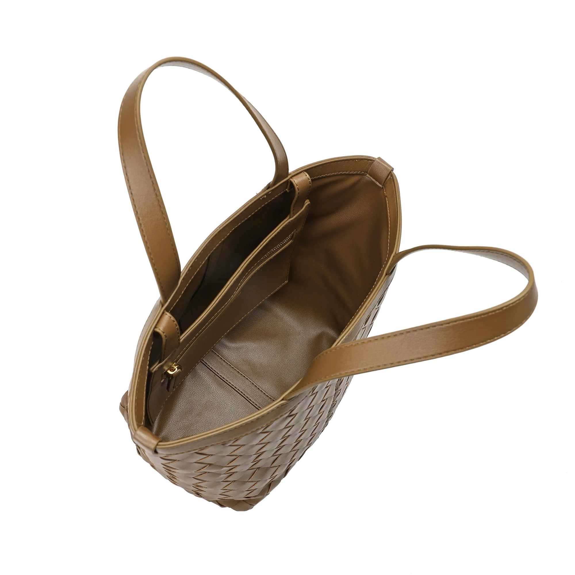 Tiffany & Fred Woven Leather Top-Handle/Shoulder Bag