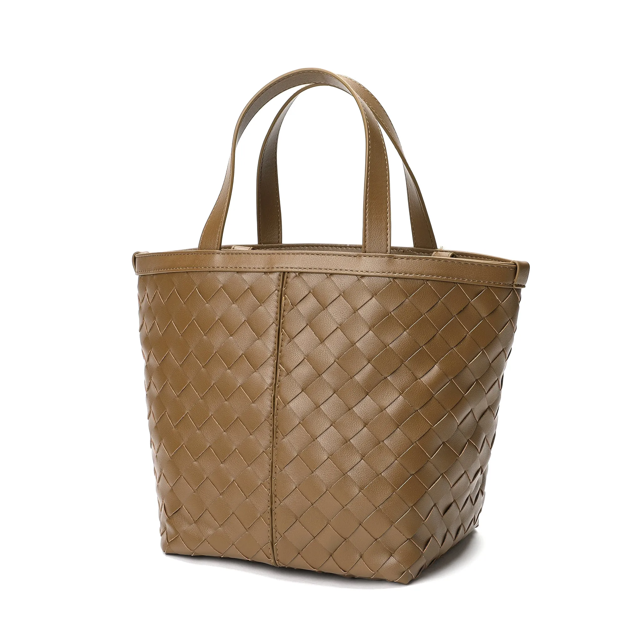 Tiffany & Fred Woven Leather Top-Handle/Shoulder Bag