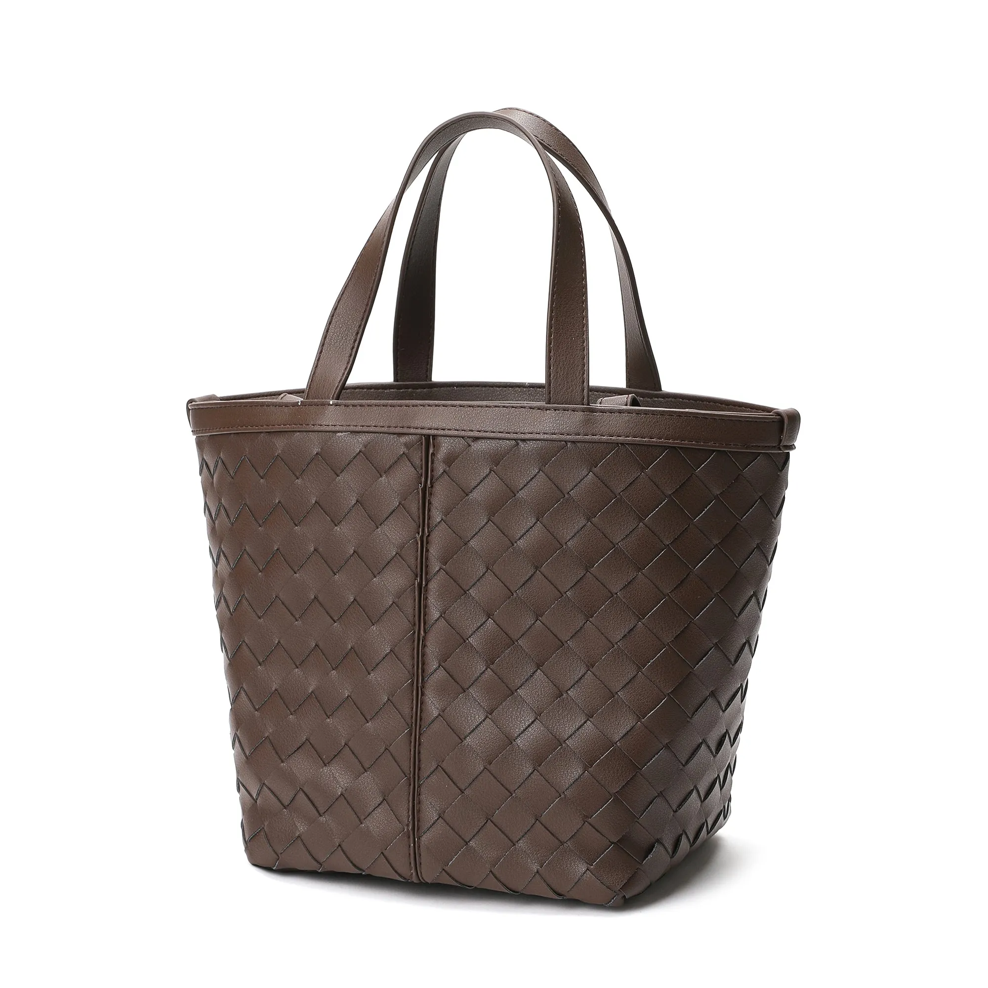 Tiffany & Fred Woven Leather Top-Handle/Shoulder Bag