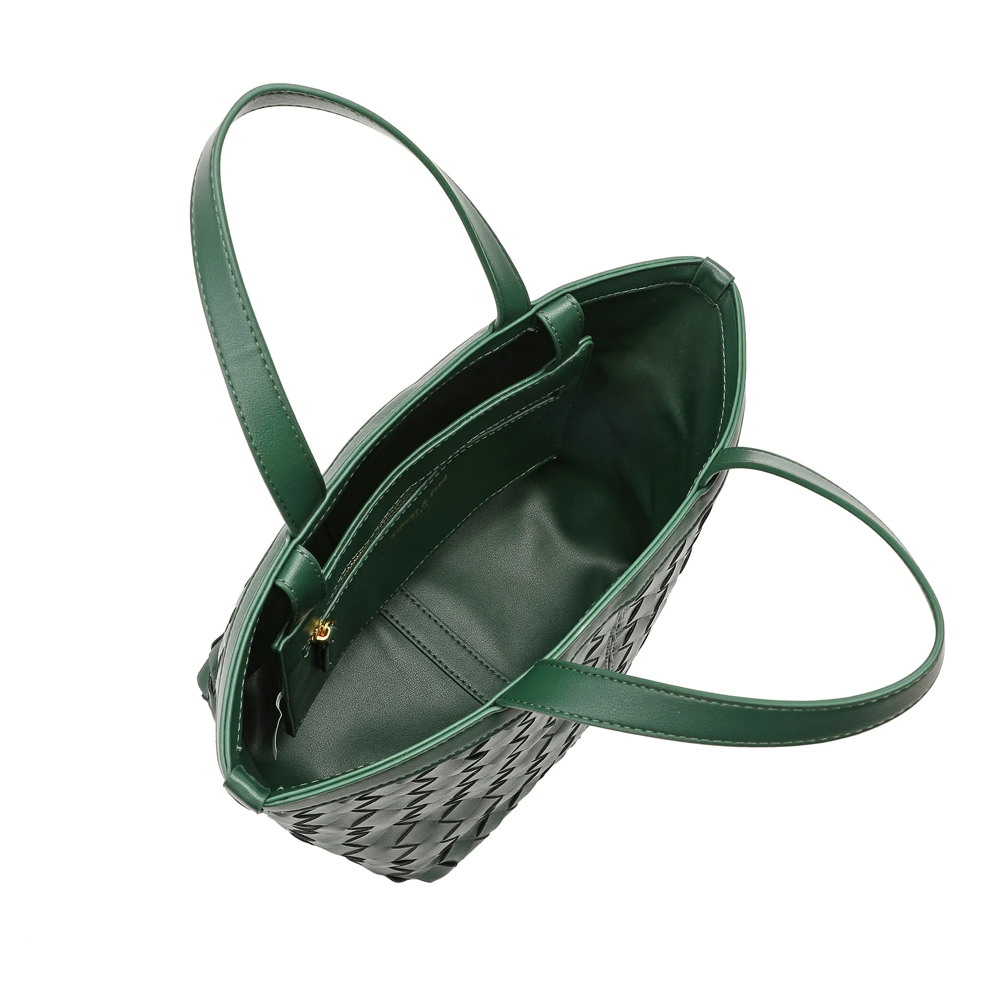 Tiffany & Fred Woven Leather Top-Handle/Shoulder Bag