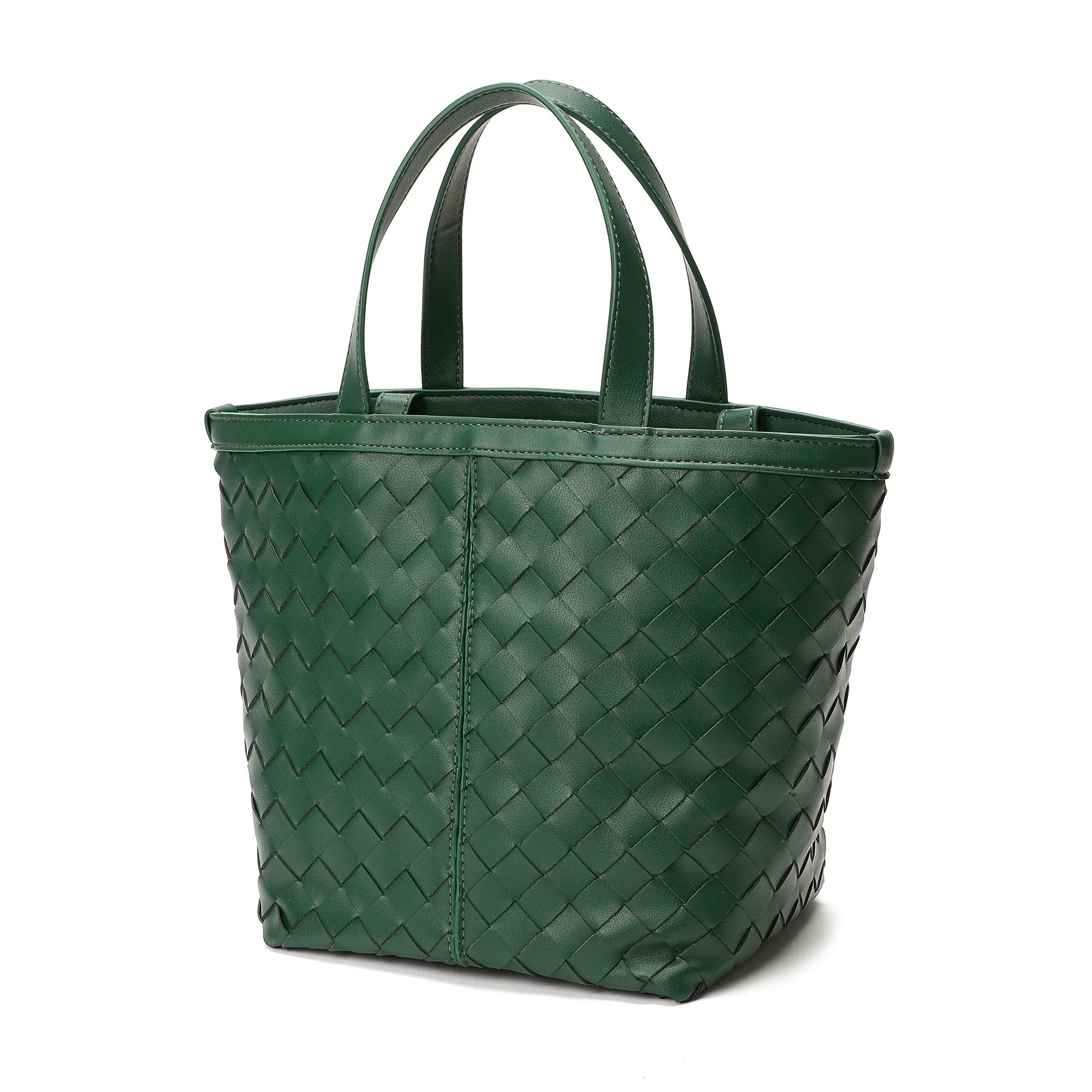 Tiffany & Fred Woven Leather Top-Handle/Shoulder Bag