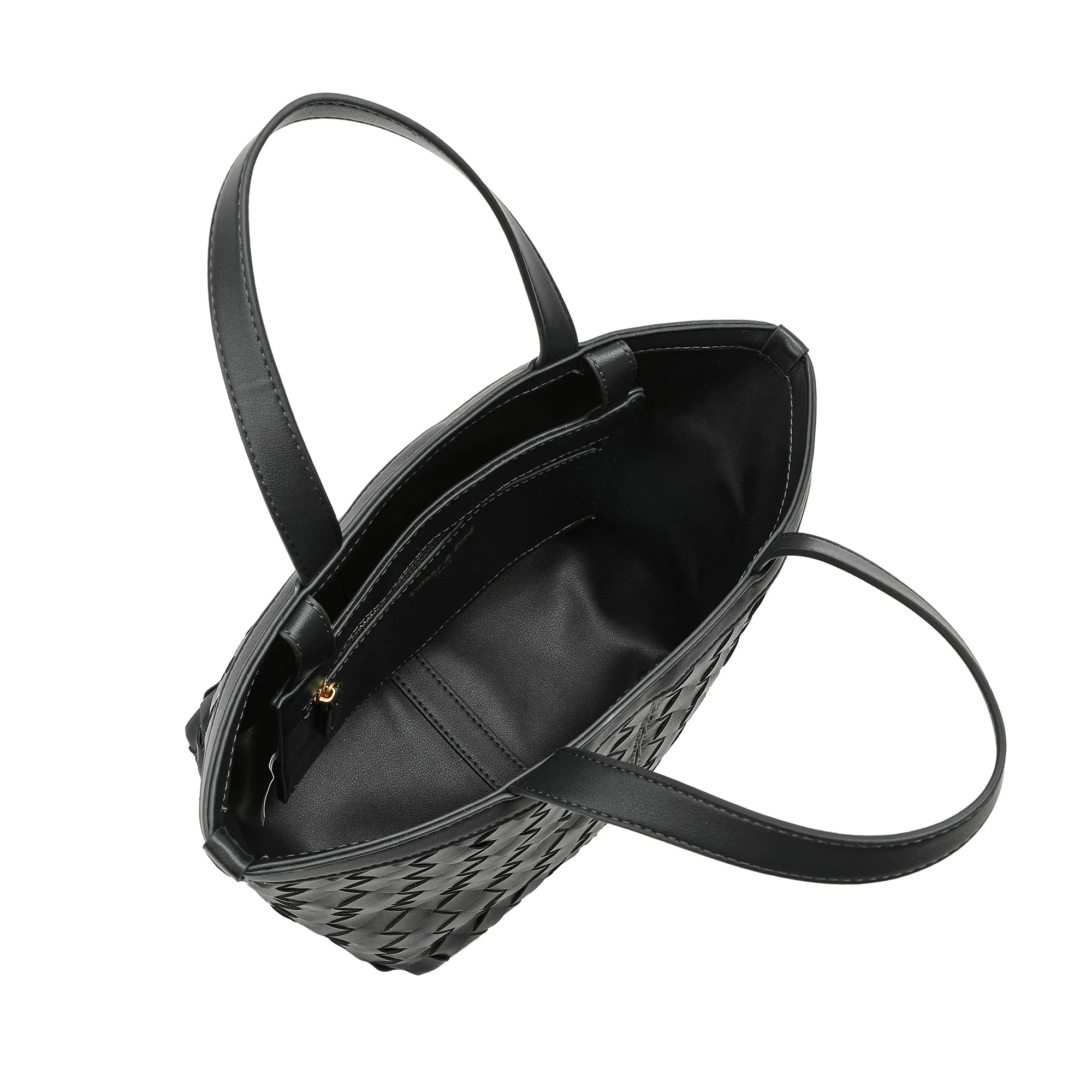 Tiffany & Fred Woven Leather Top-Handle/Shoulder Bag