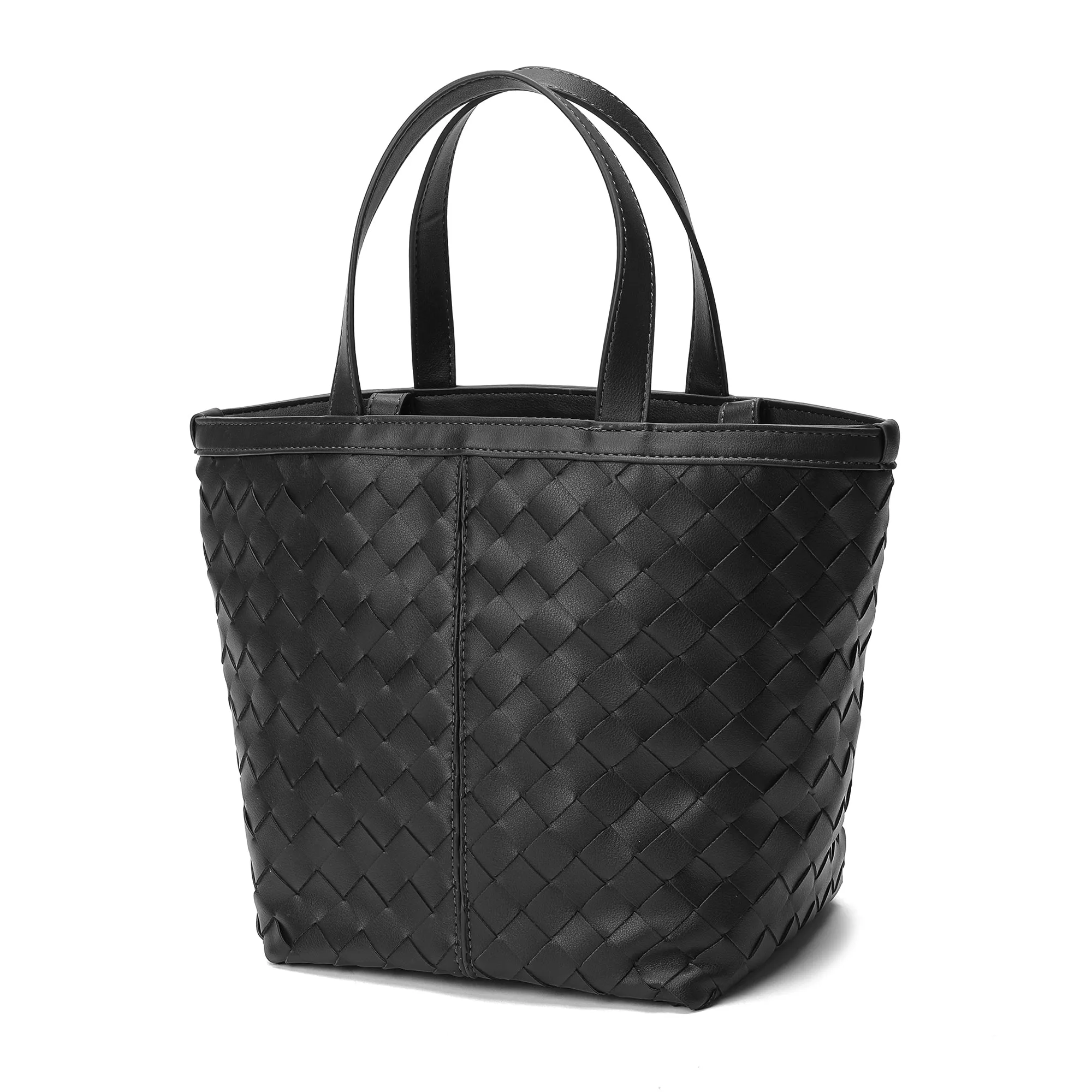 Tiffany & Fred Woven Leather Top-Handle/Shoulder Bag