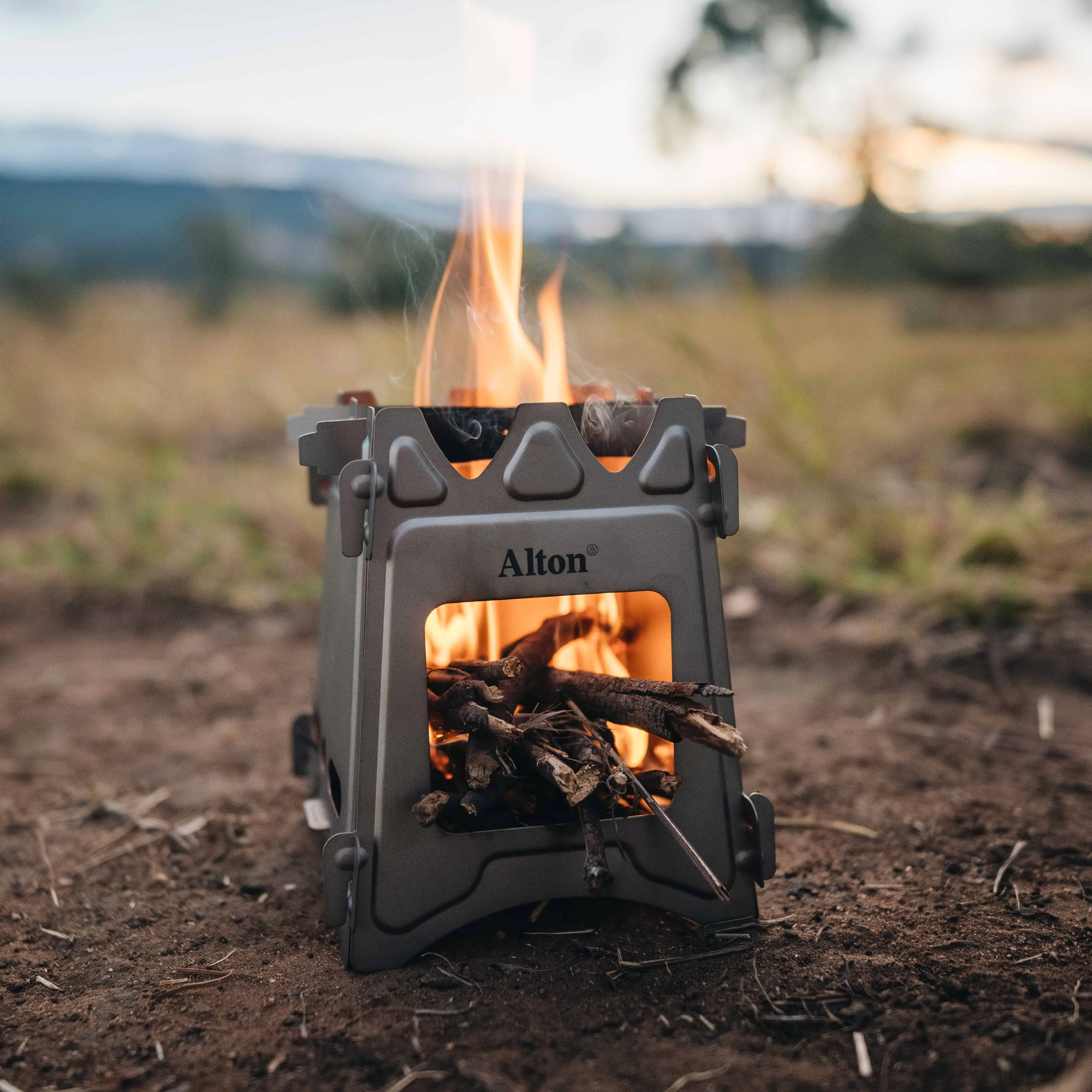 Titanium Flatpack Twig Stove