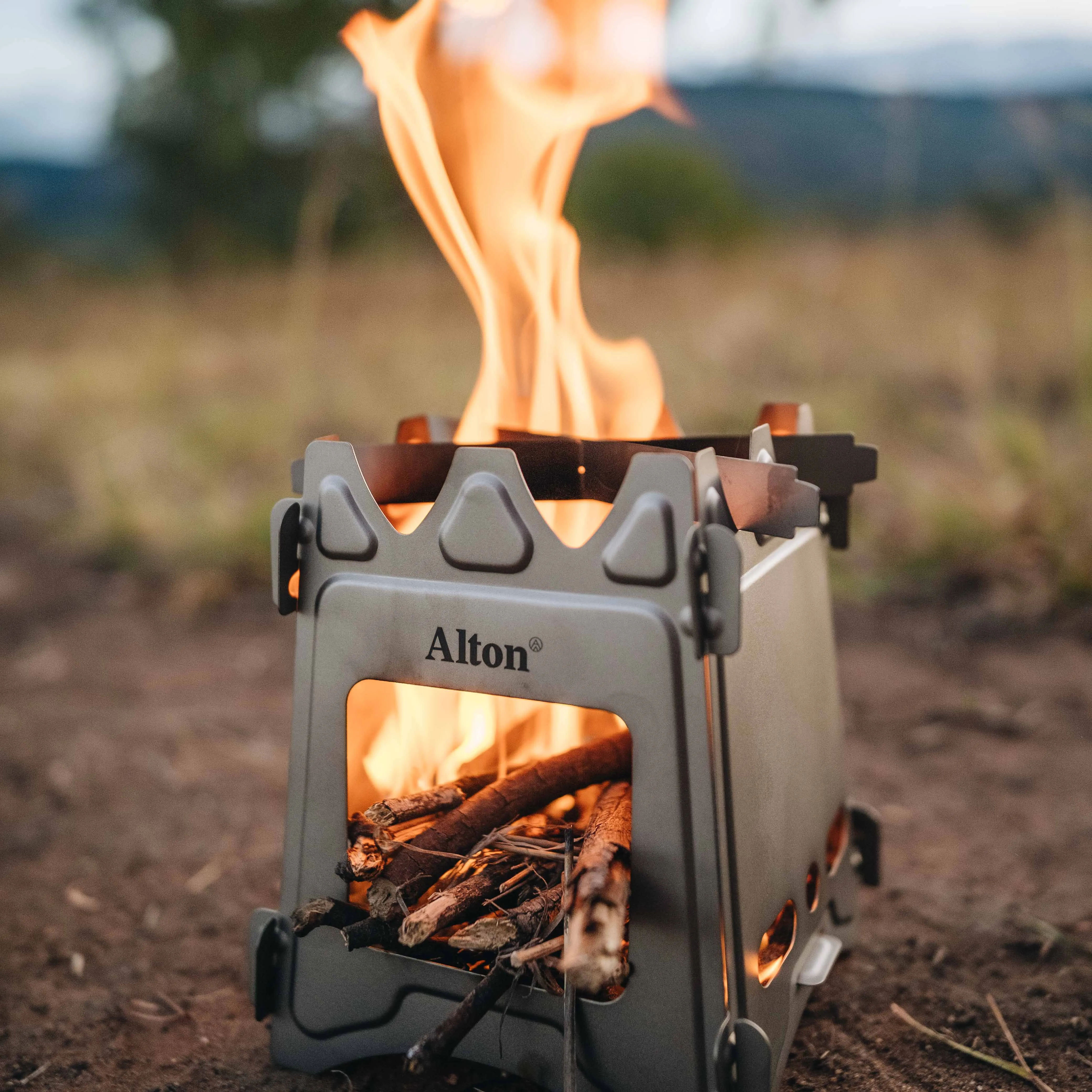 Titanium Flatpack Twig Stove