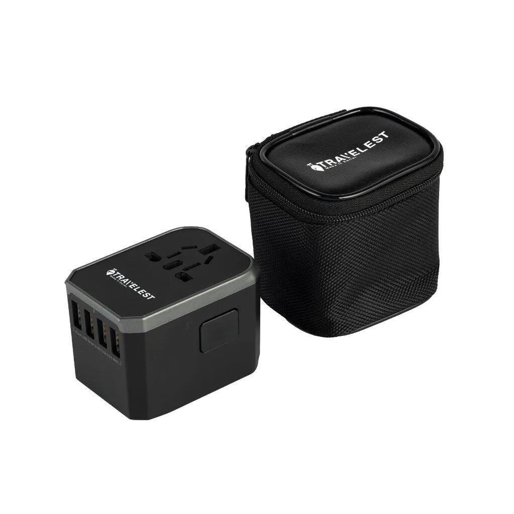 Travel Adapter with 4 USB ports & 1 USB-C port