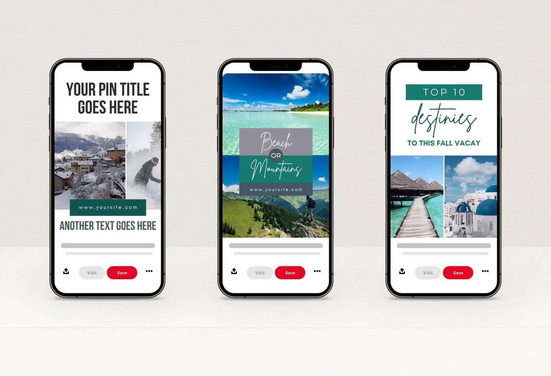Travel Pinterest Template