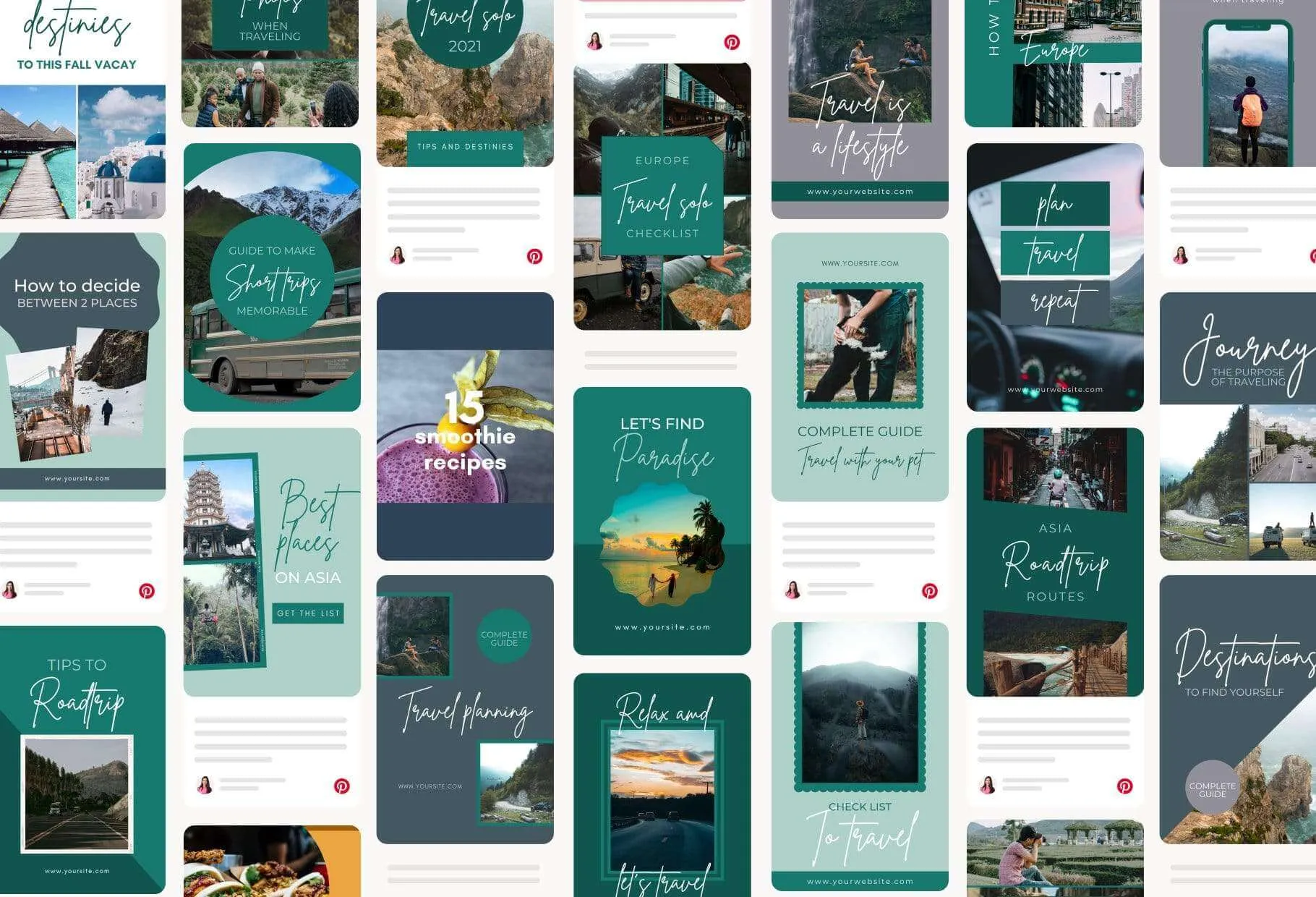 Travel Pinterest Template