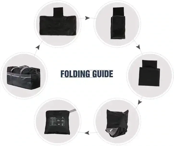 Travelest Extra Large Light Weight Foldable Duffel Bag 96L - Black