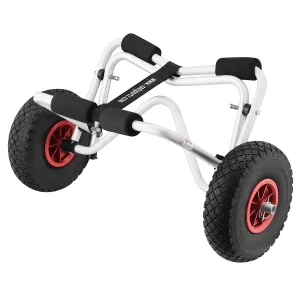 Trolley Cart with Pneumatic Tires Lb Capacity Silver