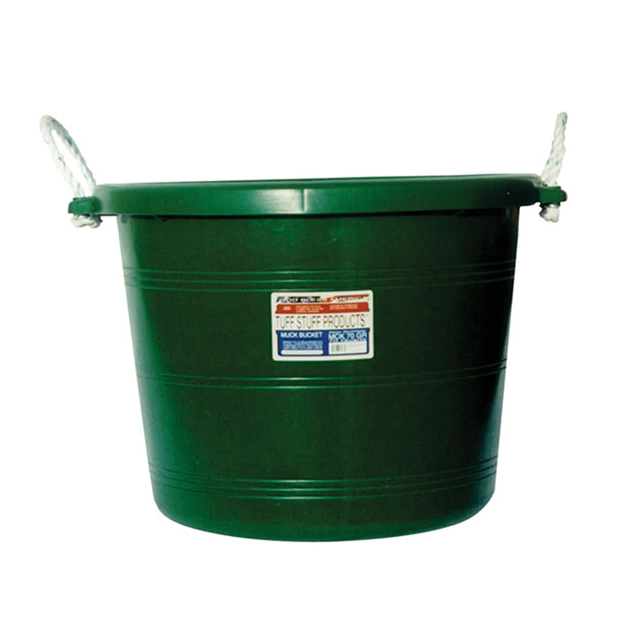 Tuff Stuff muck bucket 70 qts - green