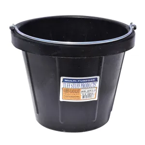 Tuff Stuff rubber round bucket 12 qts with handle
