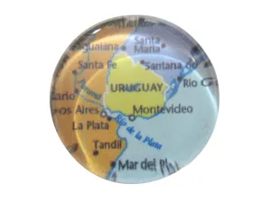 Uruguay Map Pendant Magnet