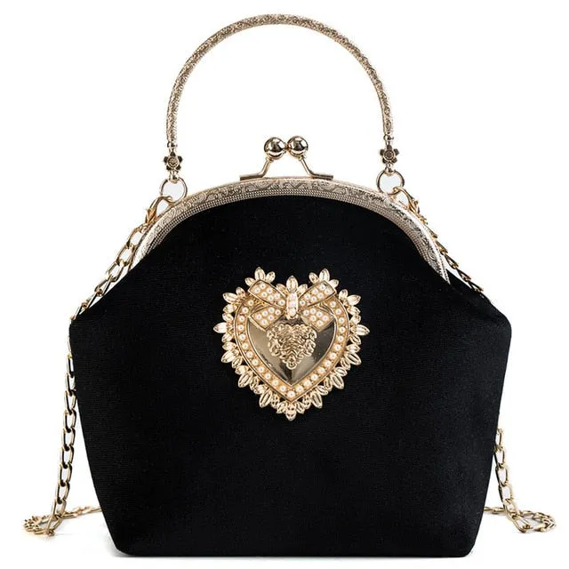 Velvet Pearl Heart