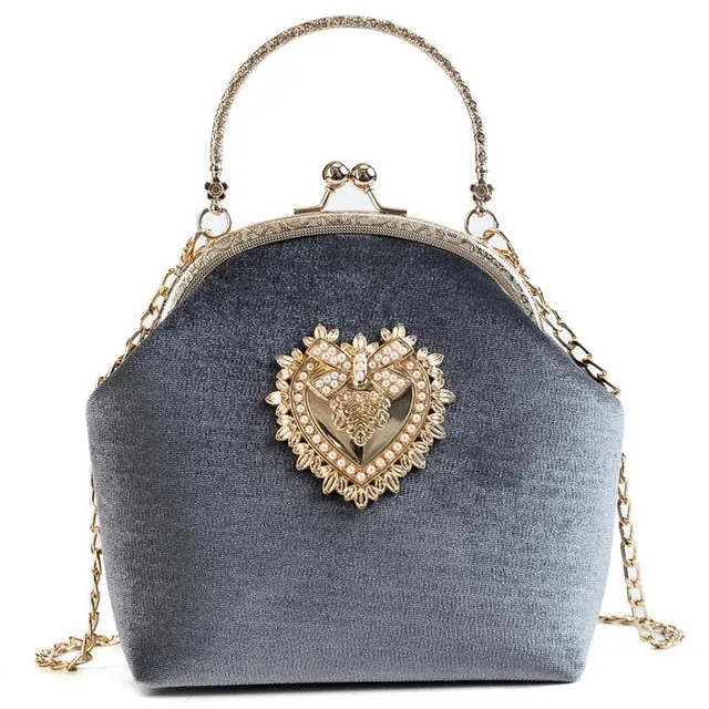 Velvet Pearl Heart