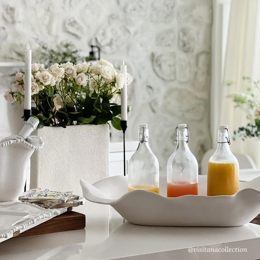 Vida Nube Oval Centerpiece-Extra Large